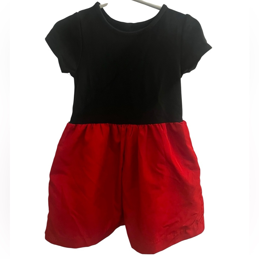 Polo Ralph Lauren Little Girls‎ Red and Black Fit and Flare Holiday Dress Sz 24M